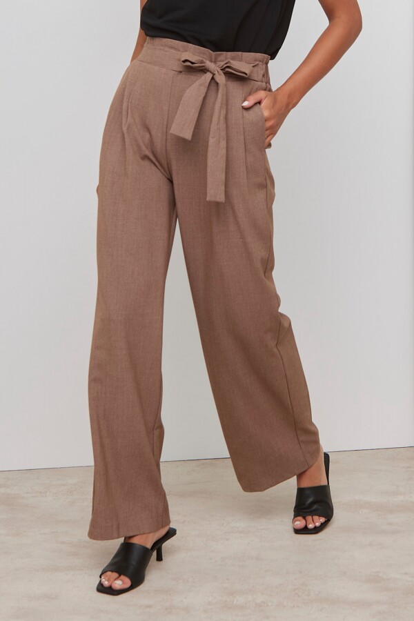 Pantalon Palazzo TOSTADO