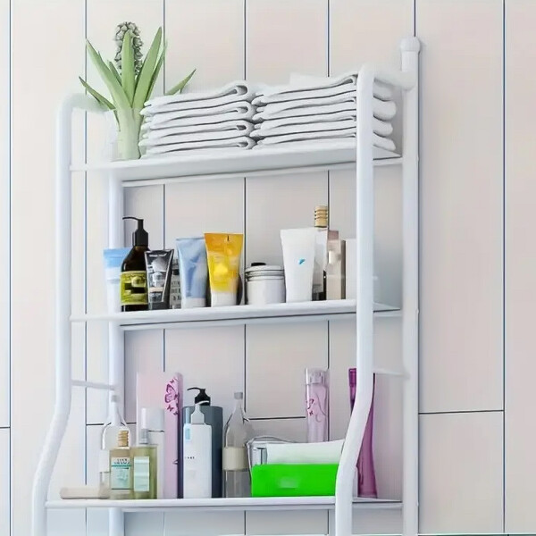 Estante Armario Mueble Organizador Baño Inodoro Metal Acero Estante Armario Mueble Organizador Baño Inodoro Metal Acero