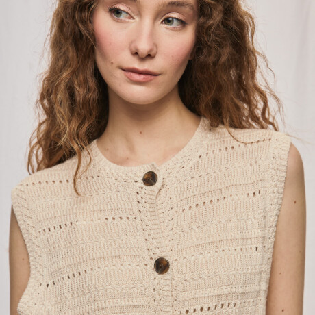 CHALECO IMAN Beige