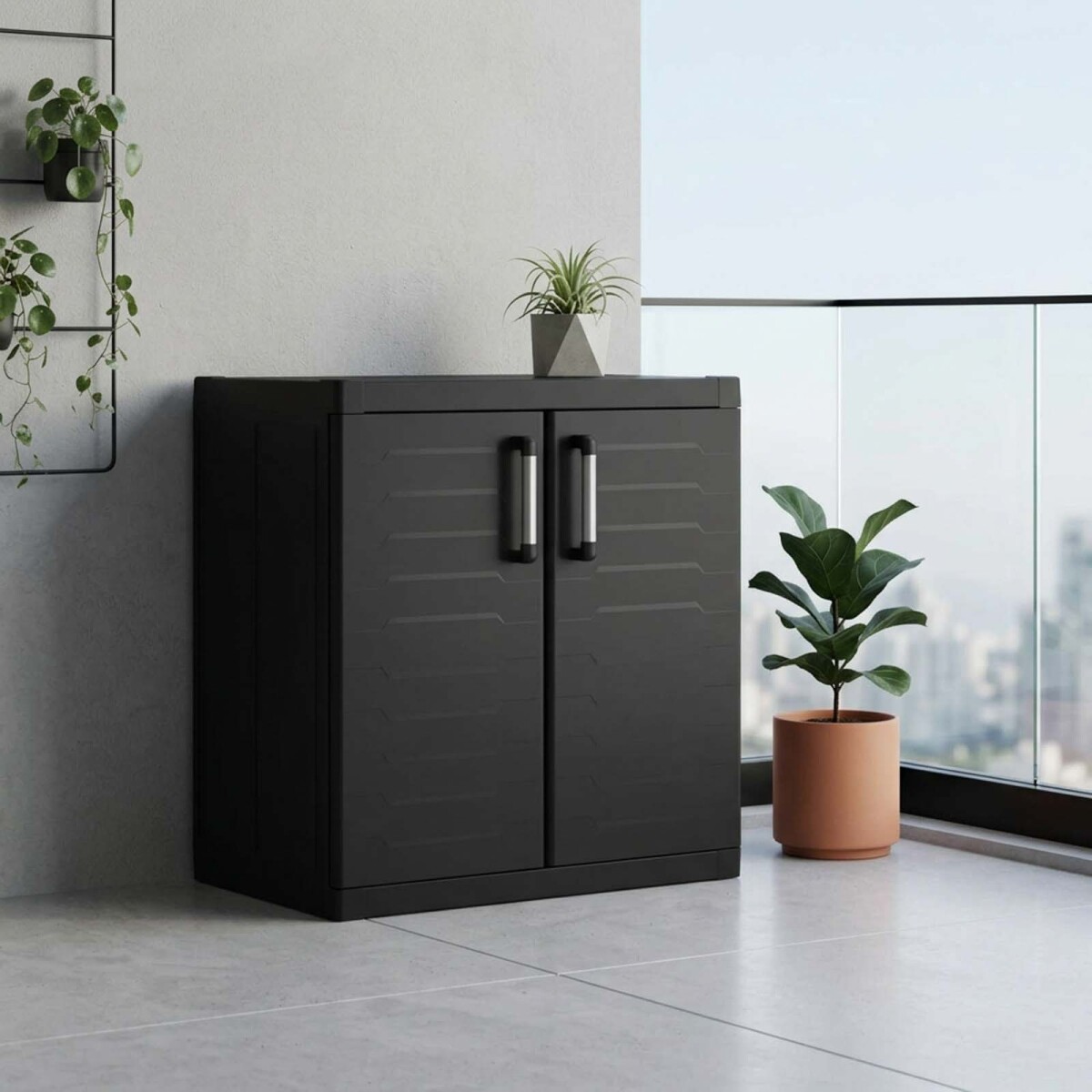 ARMARIO BASE - POLIPROPILENO NEGRO KETER DETROIT XL 