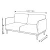 SOFA 2 PUESTOS CLASSIC CONTEMPORANEO - BEIGE (CD) Unica