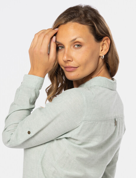 CAMISA DE LINO Verde