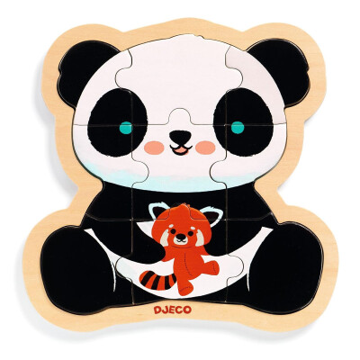 Puzzle Panda 9 Piezas Djeco Puzzle Panda 9 Piezas Djeco