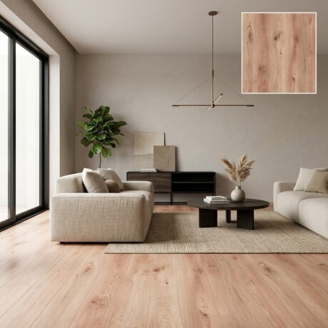 PISO VINILICO SPC ESPAÑOL VIRGEN ALTA CALIDAD ENCASTRABLE 2.68 METROS CUADRADOS COLOR BEIGE TOSTADO O5006 BEIGE TOSTADO