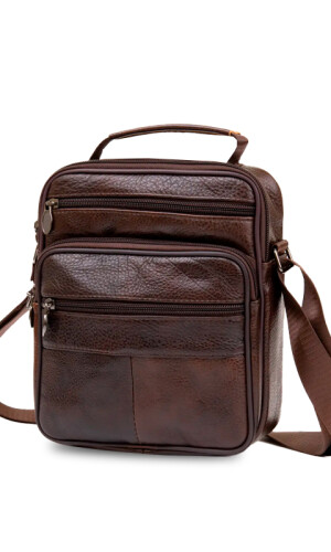 MORRAL CUERO QUERONI CHOCOLATE