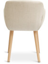 Silla de comedor ADSLEV tela beige/color roble Silla de comedor ADSLEV tela beige/color roble
