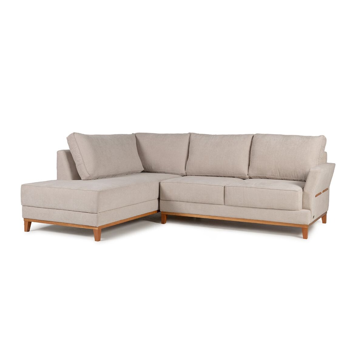 Rinconera Amadeus - Tela Microfibra - Chaise Izquierdo - 2226 (Beige) 