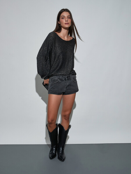 SHORT JUANITA GRIS OSCURO