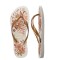 Sandalias de Mujer Havaianas Slim Organic Blanco - Dorado