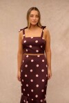 TOP ZELA ESTAMPADO CIRUELA LUNARES TOP ZELA ESTAMPADO CIRUELA LUNARES