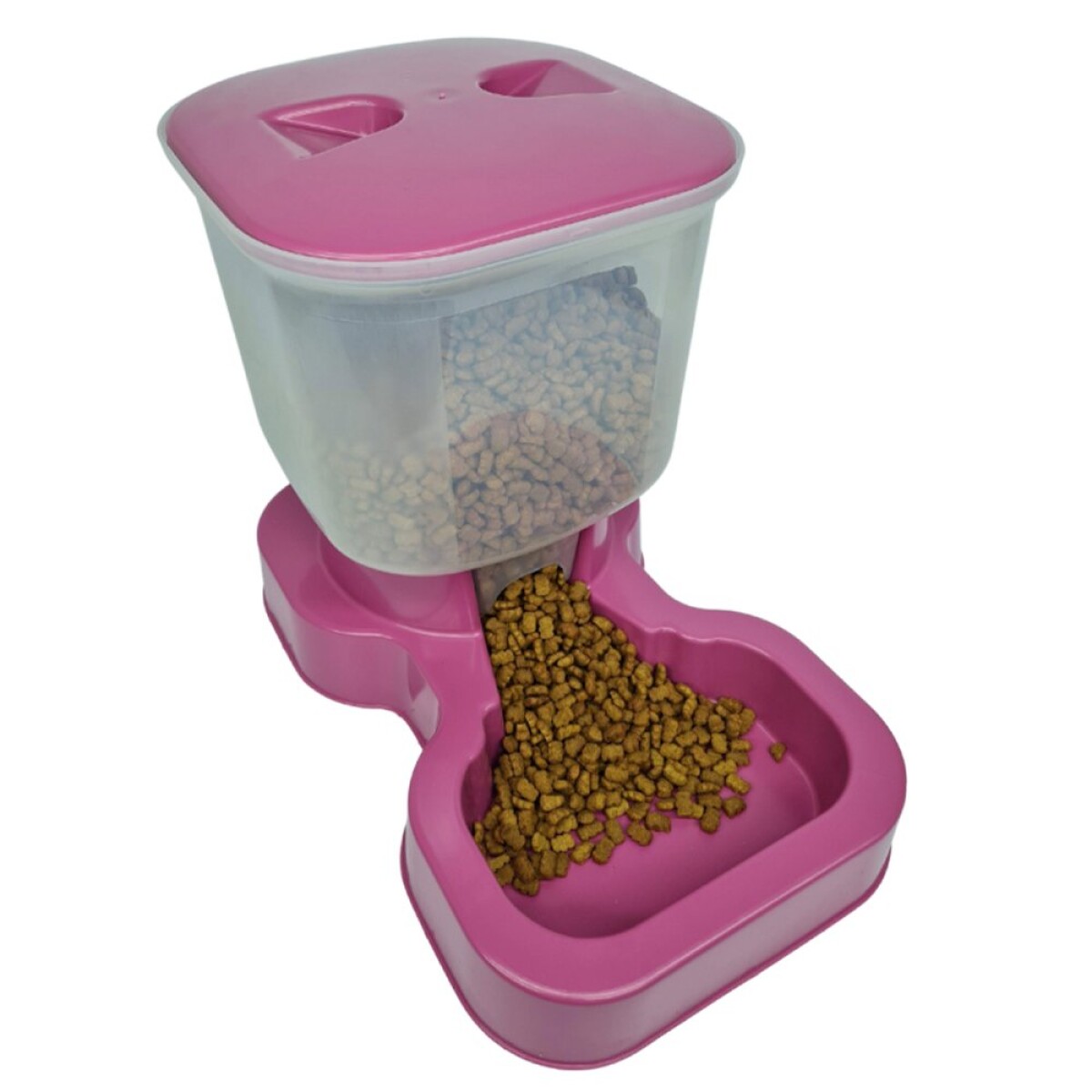 Comedero Automático Dispensador Alimento 8 Litros Mascotas - Variante Color Rosa 