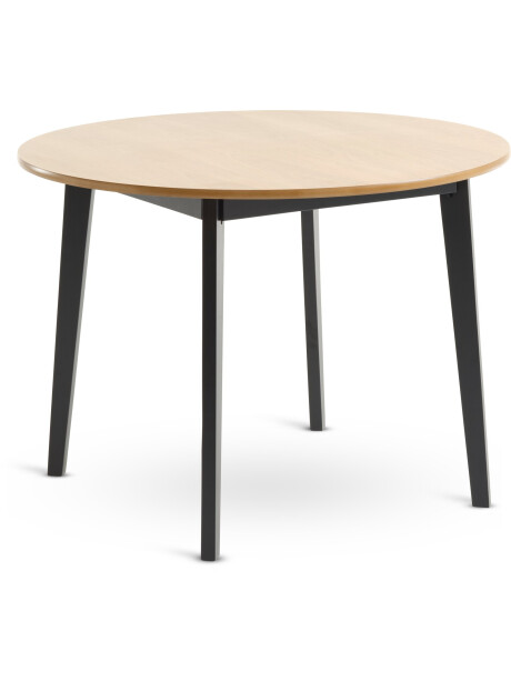 Mesa de comedor JEGIND Ø105 roble/negro Mesa de comedor JEGIND Ø105 roble/negro