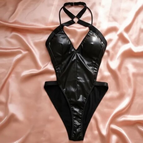 Body De Vinilo Con Espalda Descubierta Body De Vinilo Con Espalda Descubierta