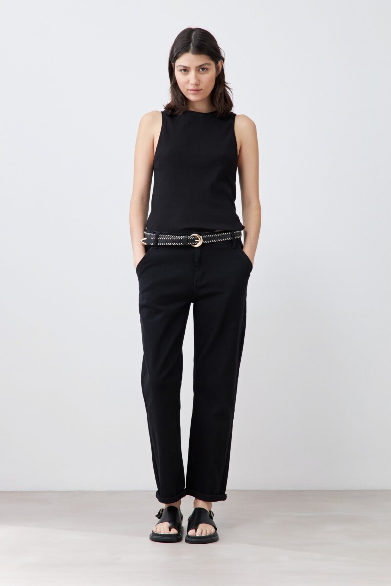 Pantalón chino - negro 