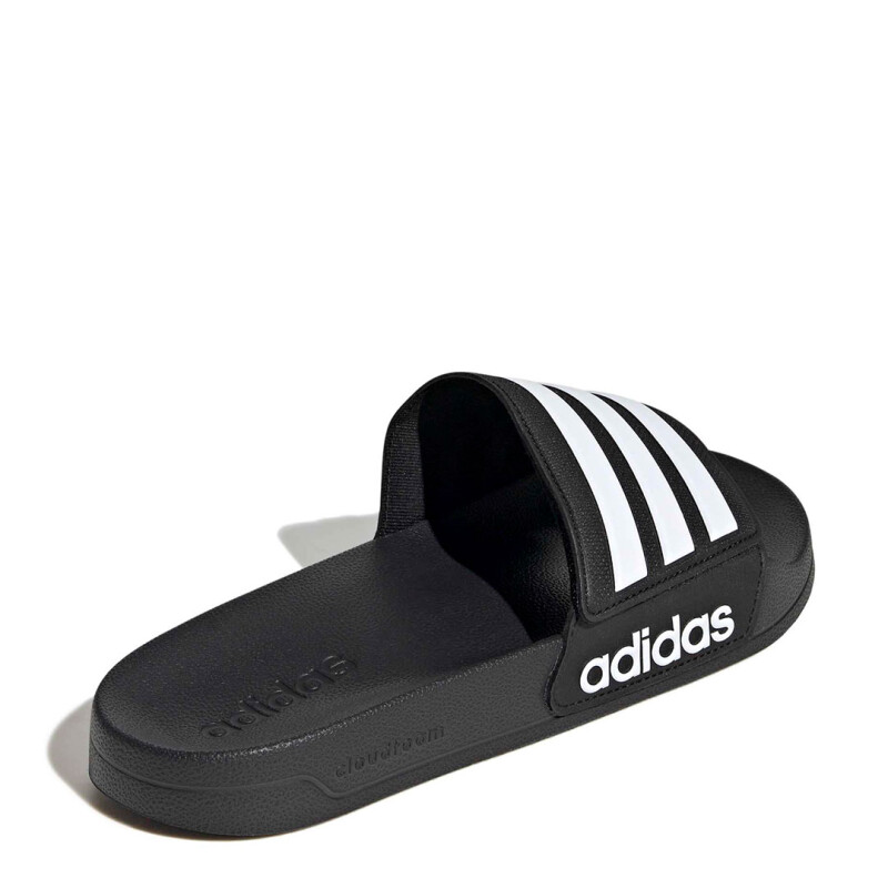 Sandalia Unisex Adidas Adilette Shower Velcro Negro - Blanco