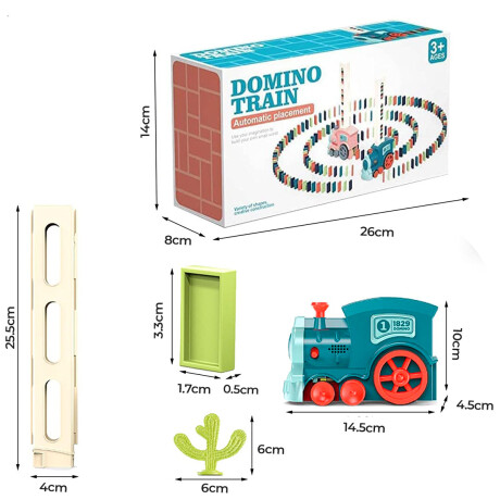 Tren De Juguete Fichas Dominó Con Luz Y Sonido Jug001012