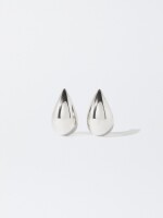 Pendientes Gota Xl plateado