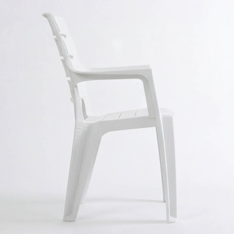Silla Jardín Rattan Apilable UV 150kg Exterior Turca Blanco