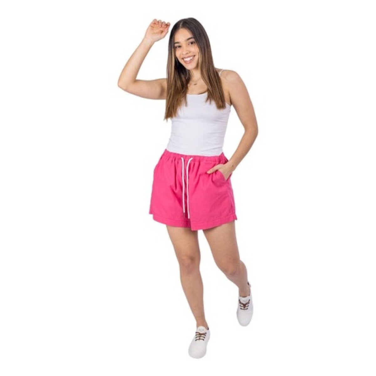 Short de Lino UFO Pretty Rosado - Rosa chicle 
