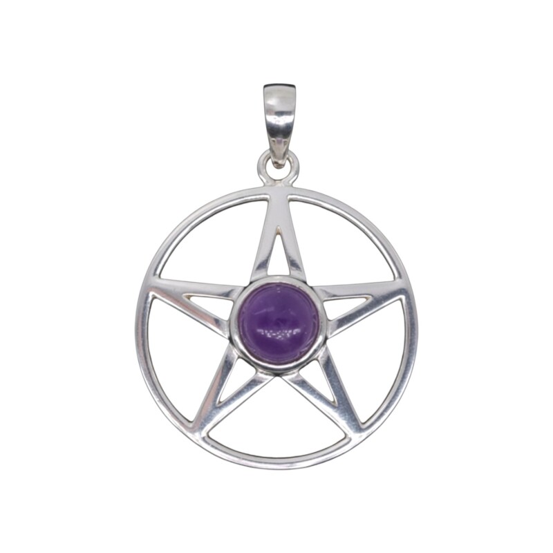 Dije Estrella- Plata 925 - Amatista Imperial-CP4638 conpiedra