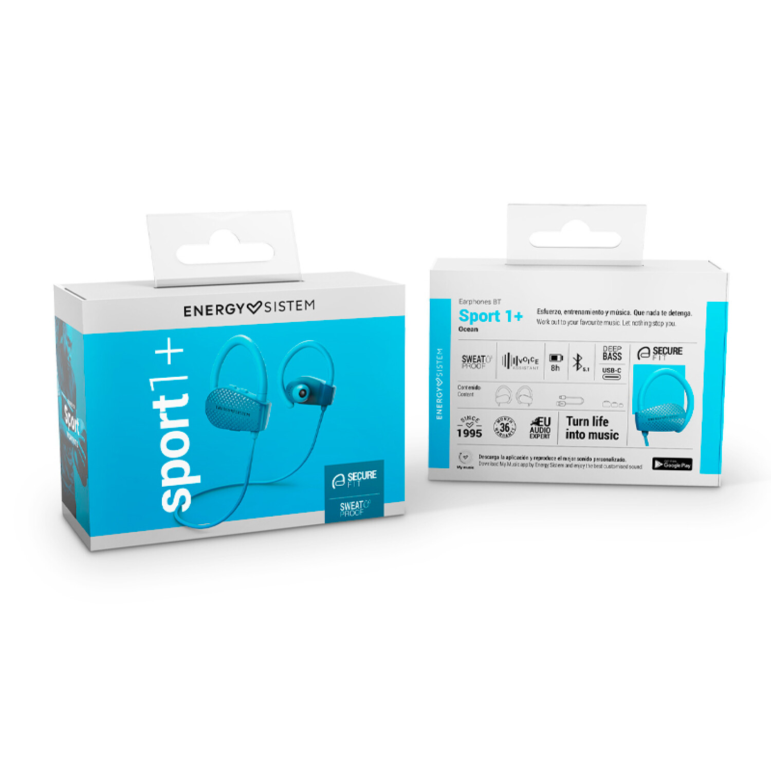 Auriculares BT Energy Sistem Sport 1+ 451791 Ocean — ZonaTecno