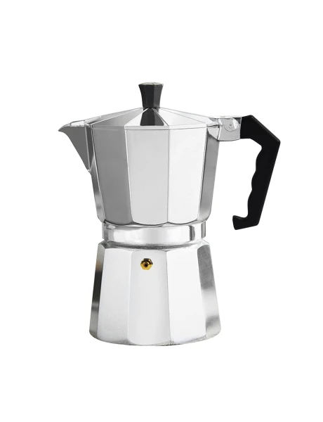 CAFETERA ITALIANA ALUMINIO BASTIANI 600ML 12T PLATA CAFETERA ITALIANA ALUMINIO BASTIANI 600ML 12T PLATA