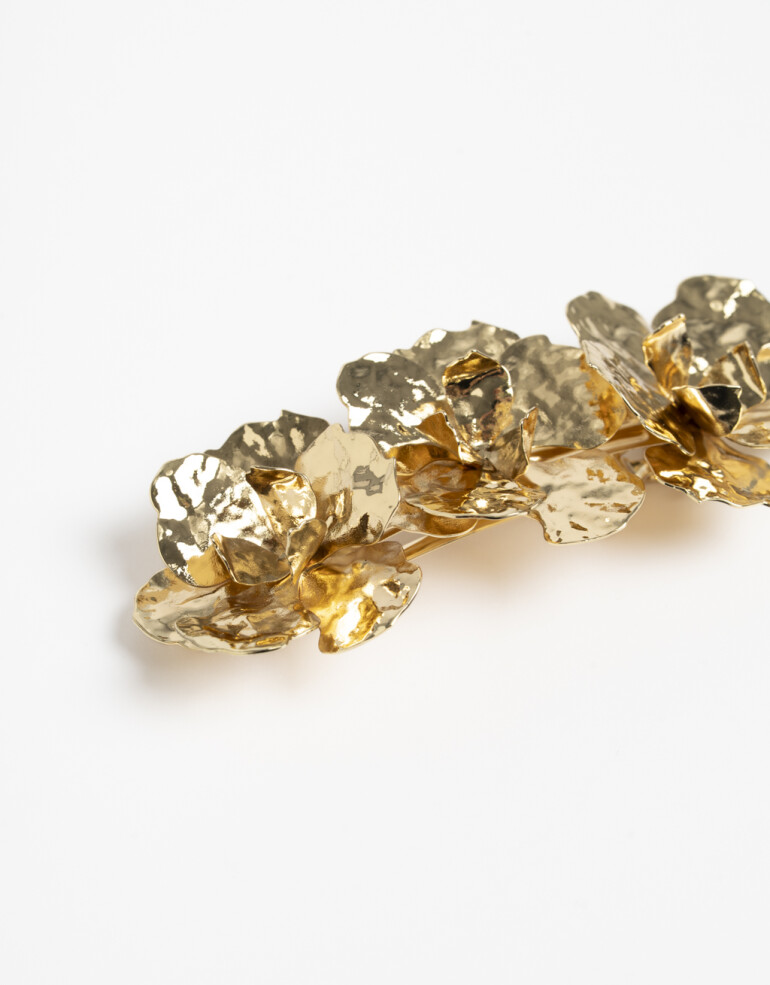 Hebillas Francesas Metal Hebilla Francesa Botánico - Dorado