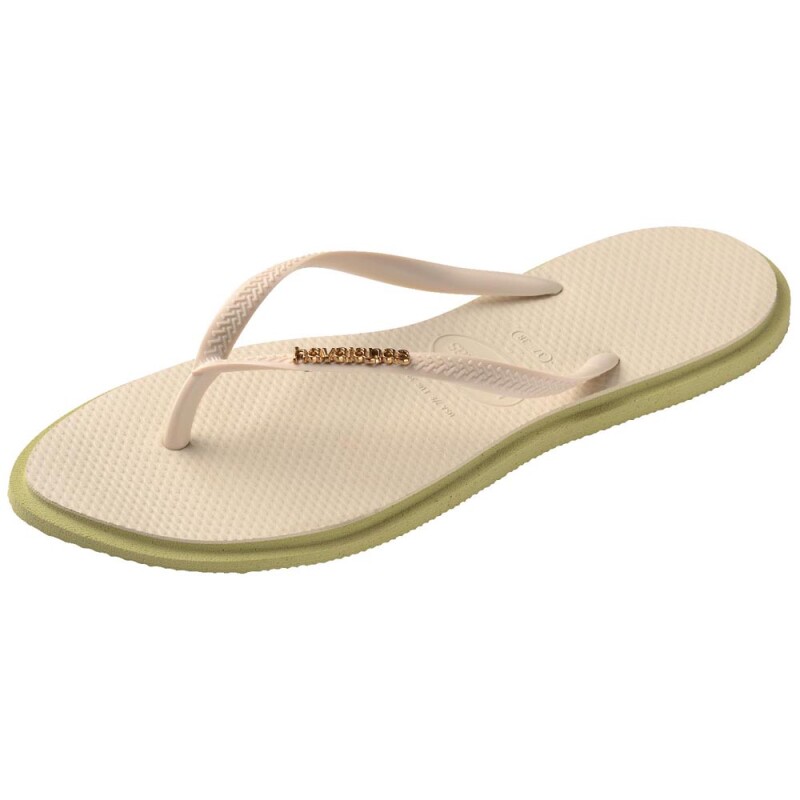 Sandalias Havaianas Slim Point FC Mujer Verde Mandacaru Beige