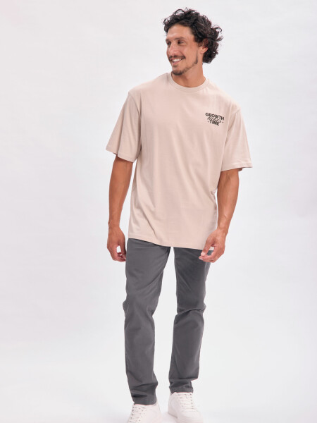 Remera oversize Trust Gris Claro