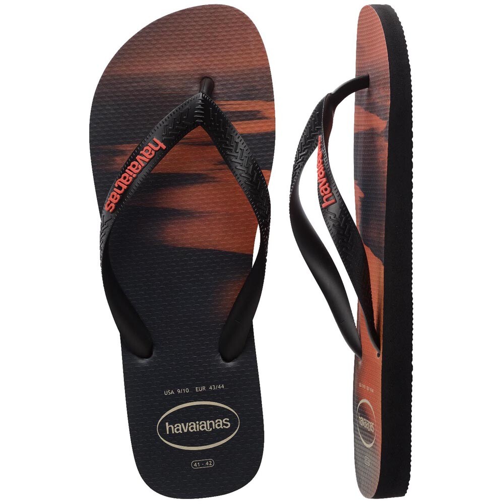 Sandalias Havaianas Top Surfer I Hombre Negro