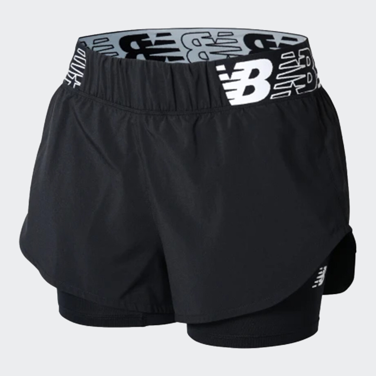 Short New Balance 2 IN 1 - Negro 