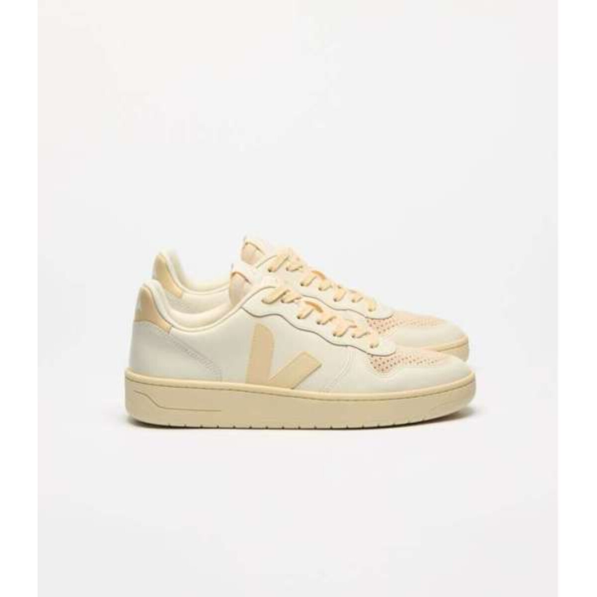 Championes V-10 Leather Pure de Mujer - Blanco 