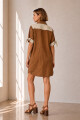 VESTIDO LINO POLO TOSTADO