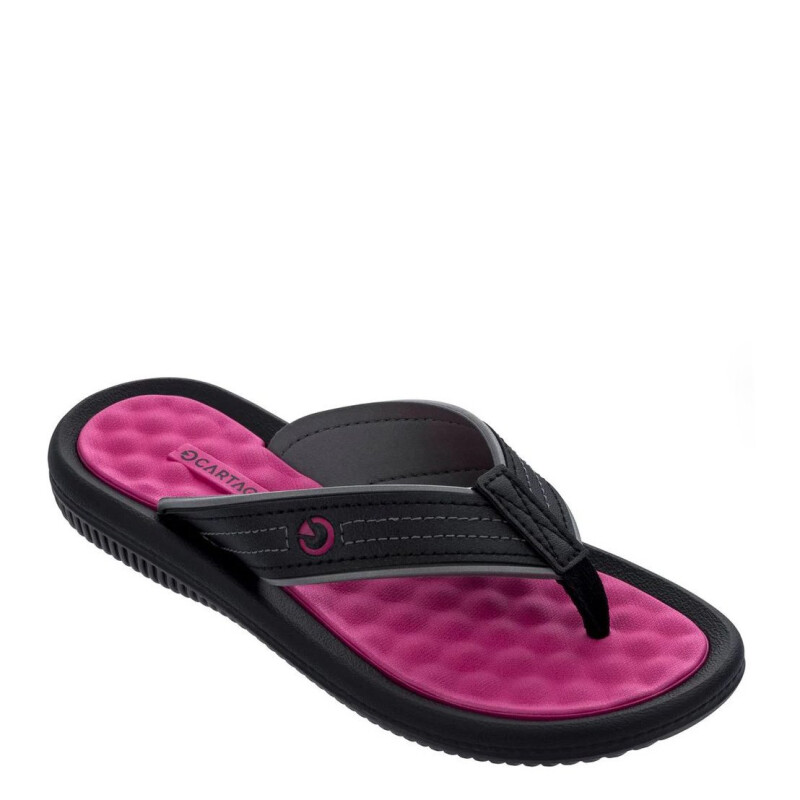 Sandalias de Mujer Cartago Ojota Figi Wns Negro - Rosa