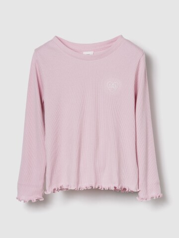 V-JPN LS LOGO RIB TEE PURE PINK