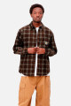 L/S Flint Shirt Wiley Check Vu Marron