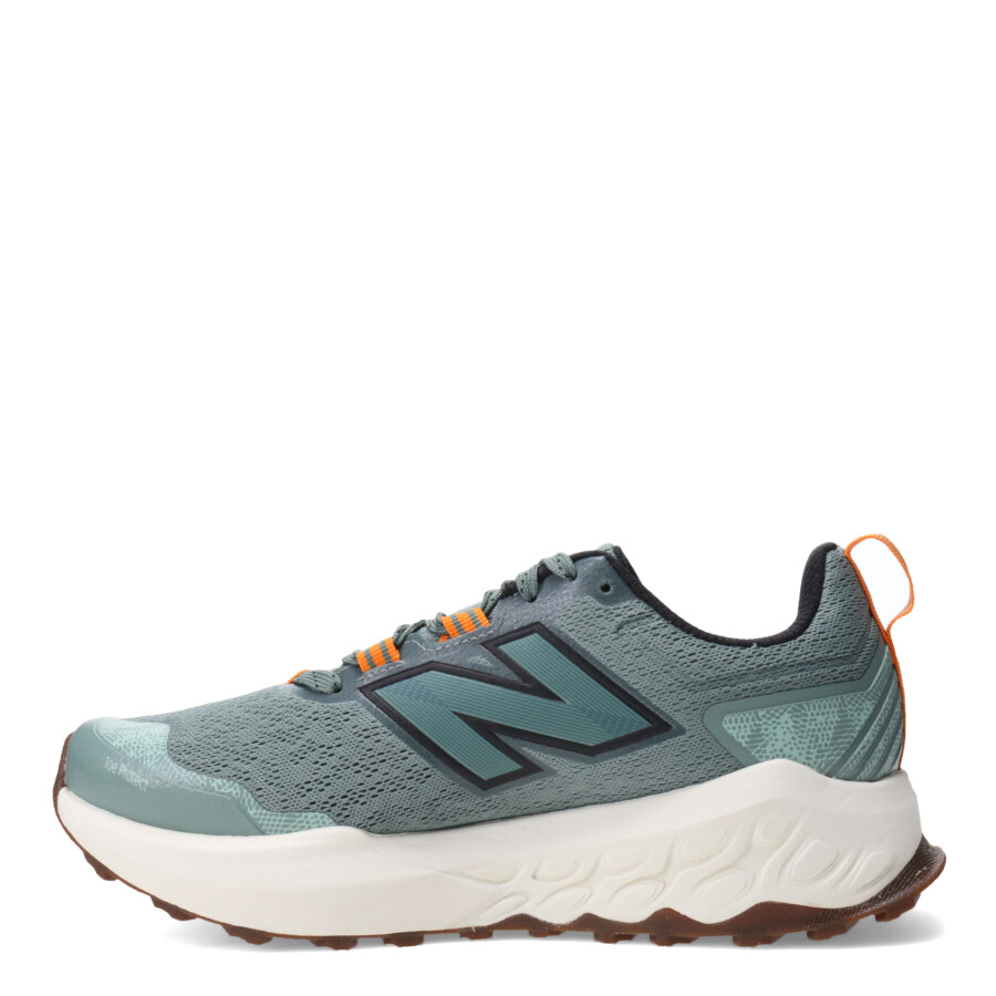 Championes de Hombre New Balance Trail Running garoe Verde - Anaranjado