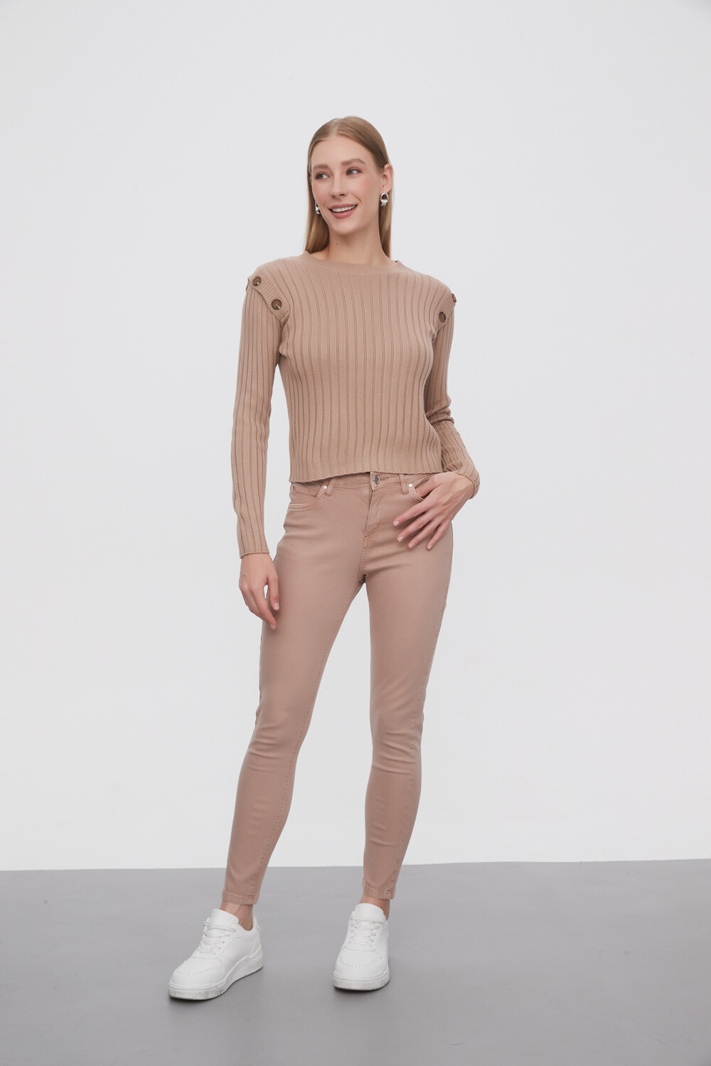Sweater Delec Beige Oscuro