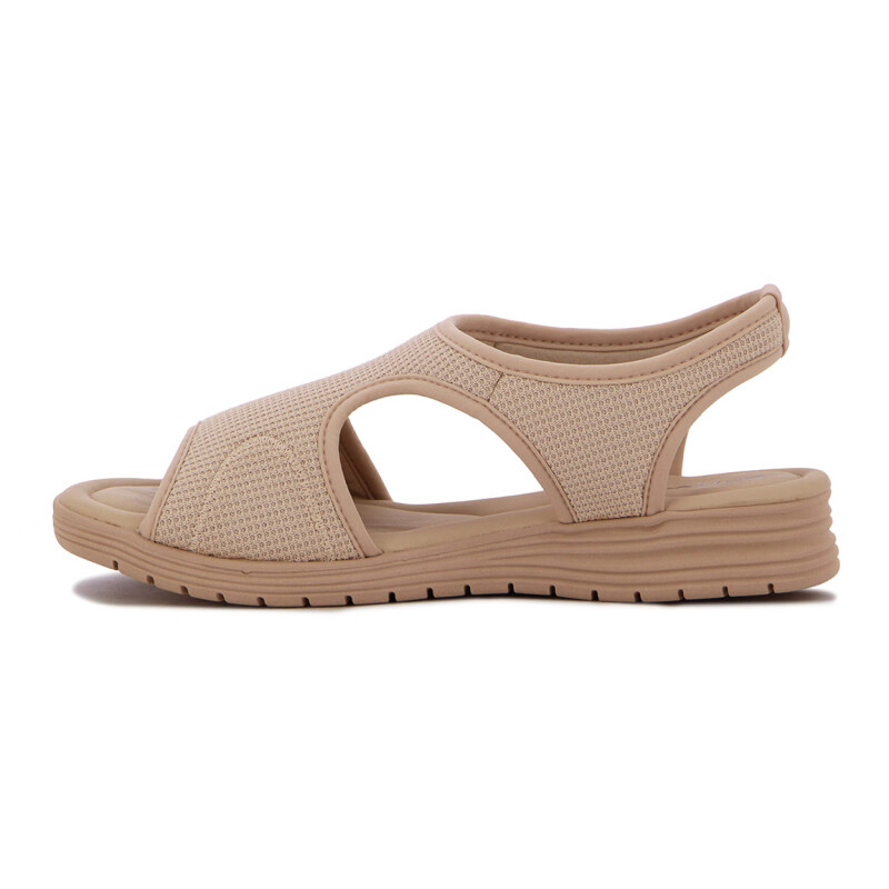 Comfortflex Sandalia Elastizada Suela Baja - Almendra Almendra