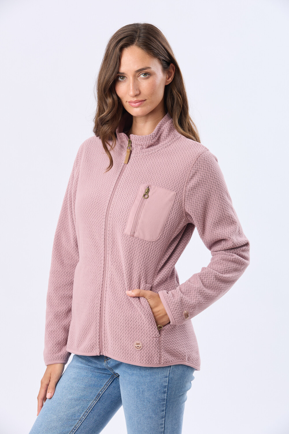 CAMPERA DE MICROPOLAR Rosa