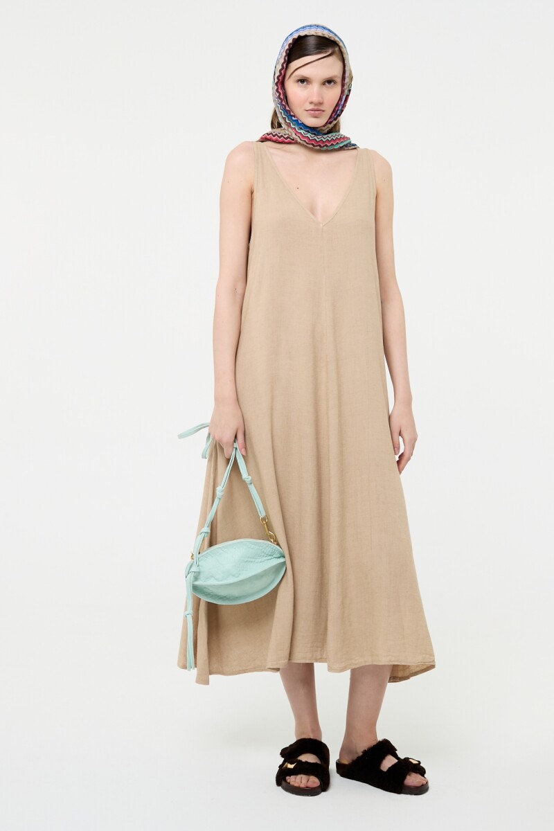 VESTIDO SUELTO Beige