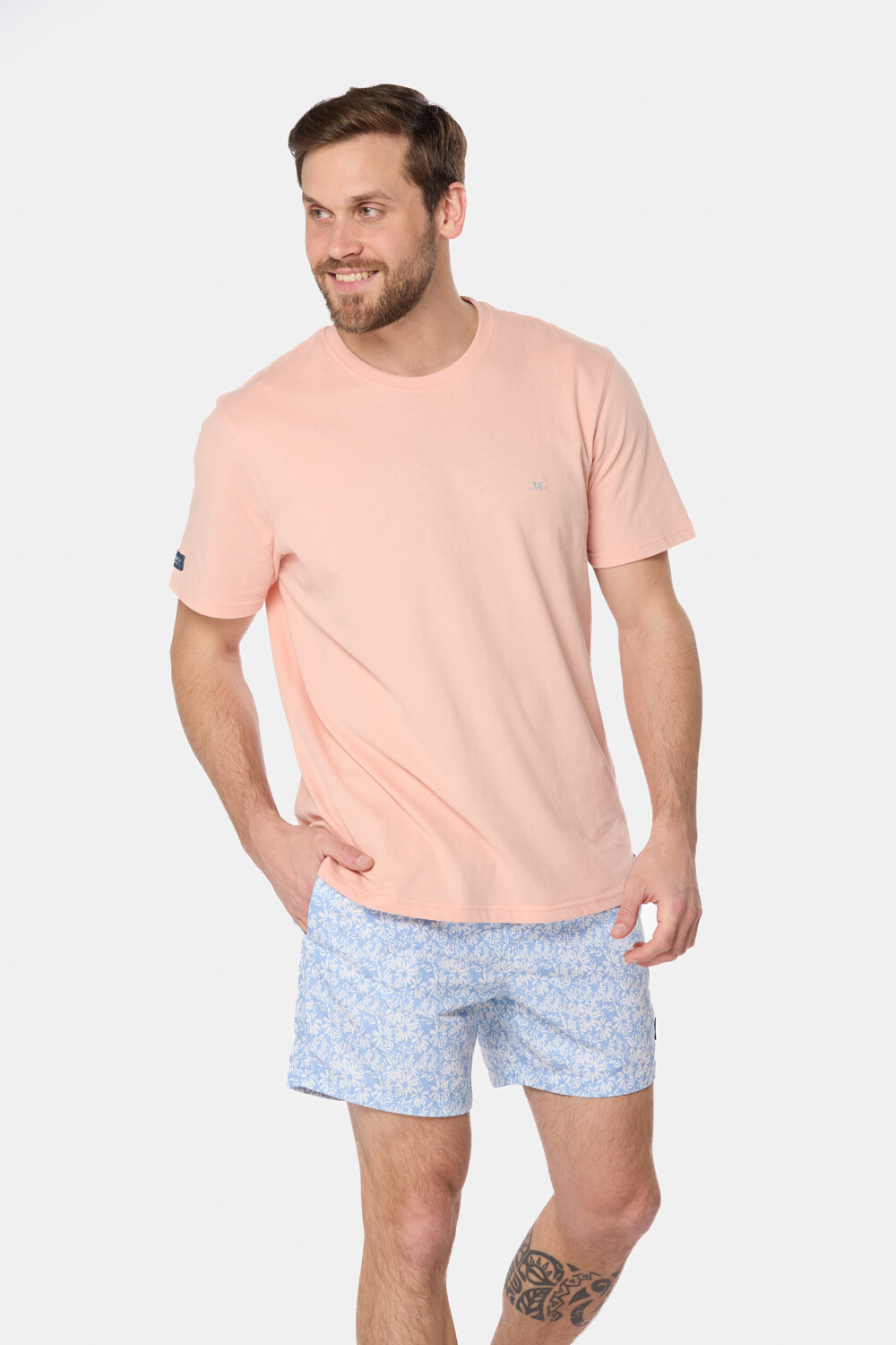 SHORT DE BAÑO ESTAMPADO Piedra