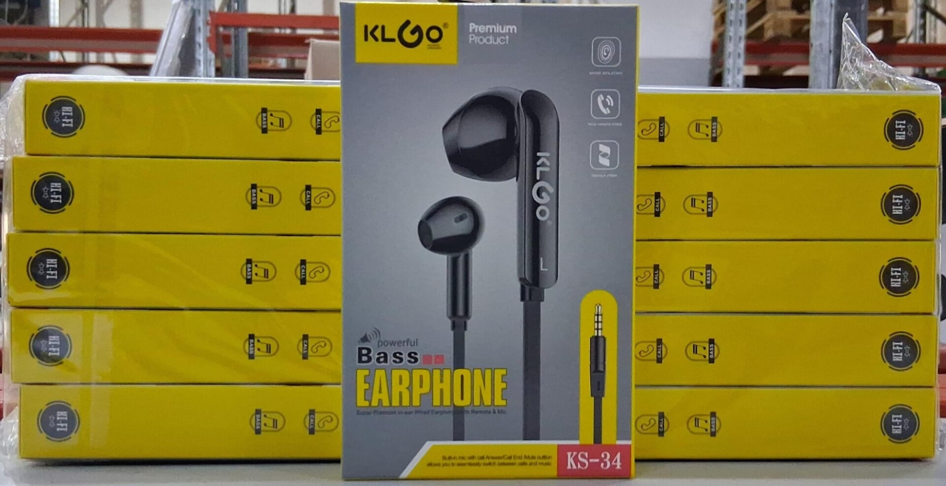 AURICULARES KLGO C/CABLE AUX 3.5MM KG KS34 EN CAJA (HE1725) 