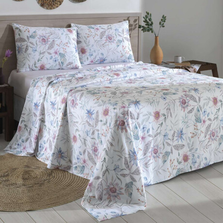 Juego Sábanas Queen Size Dohler 130 Hilos 100% Algodón Stella