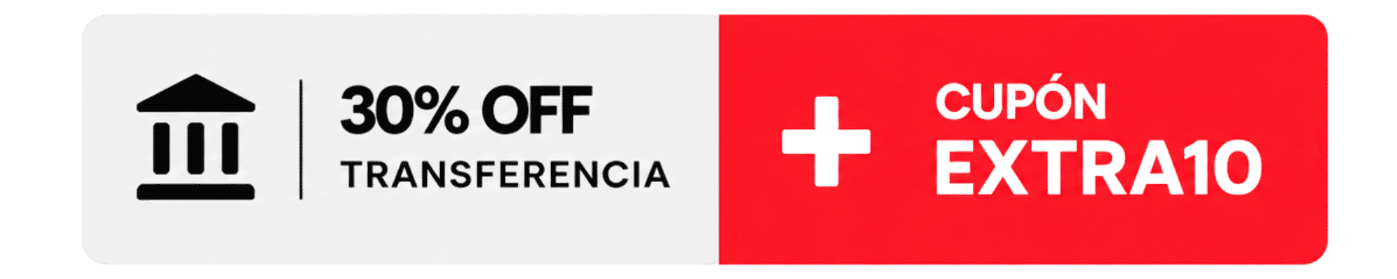 30%OFF Transferencia