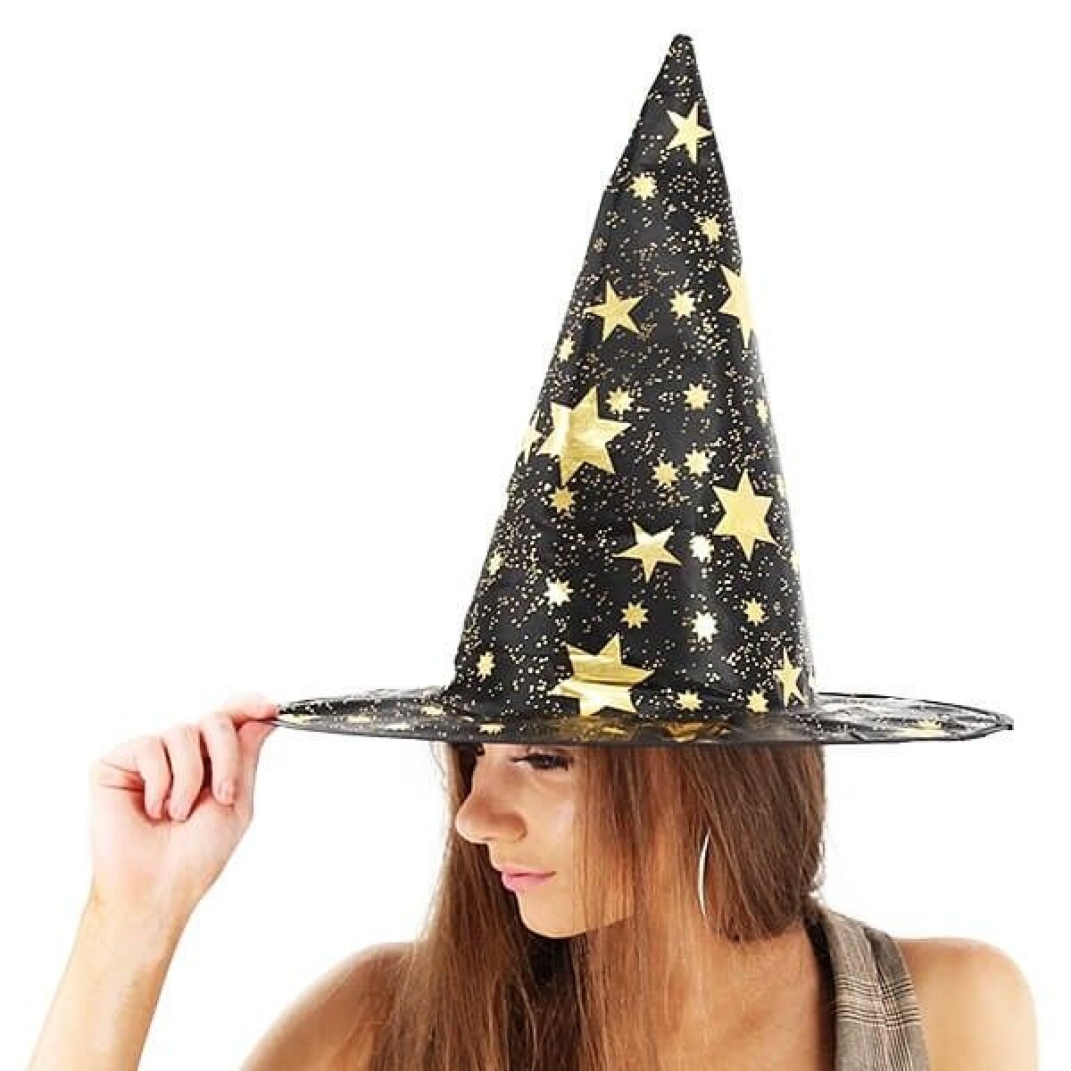 Gorro de Bruja con Estrellas 