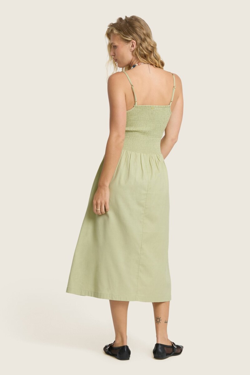 VESTIDO HIDDEN COVE MIDI DRS M-militar