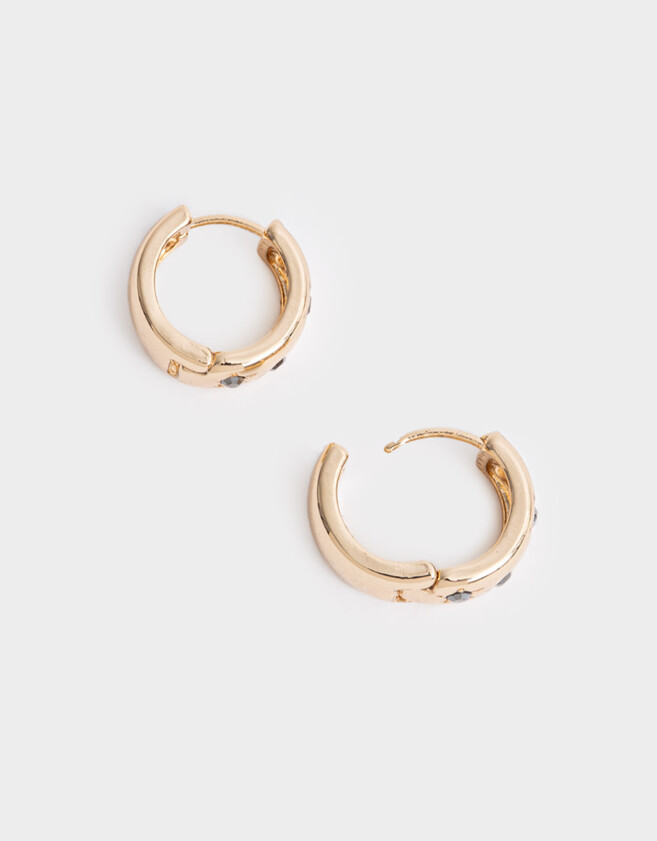 Aros Argollas Limited Edition Aro Argolla De Estrellas - Dorado