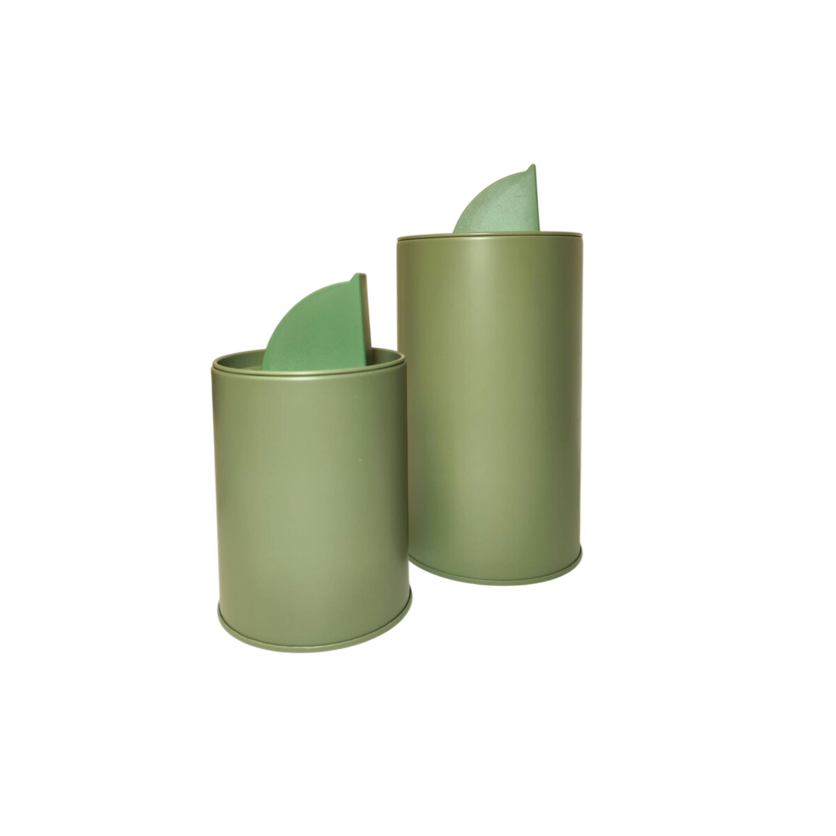 Set de yerberas grande + chica Color Liso - Verde 