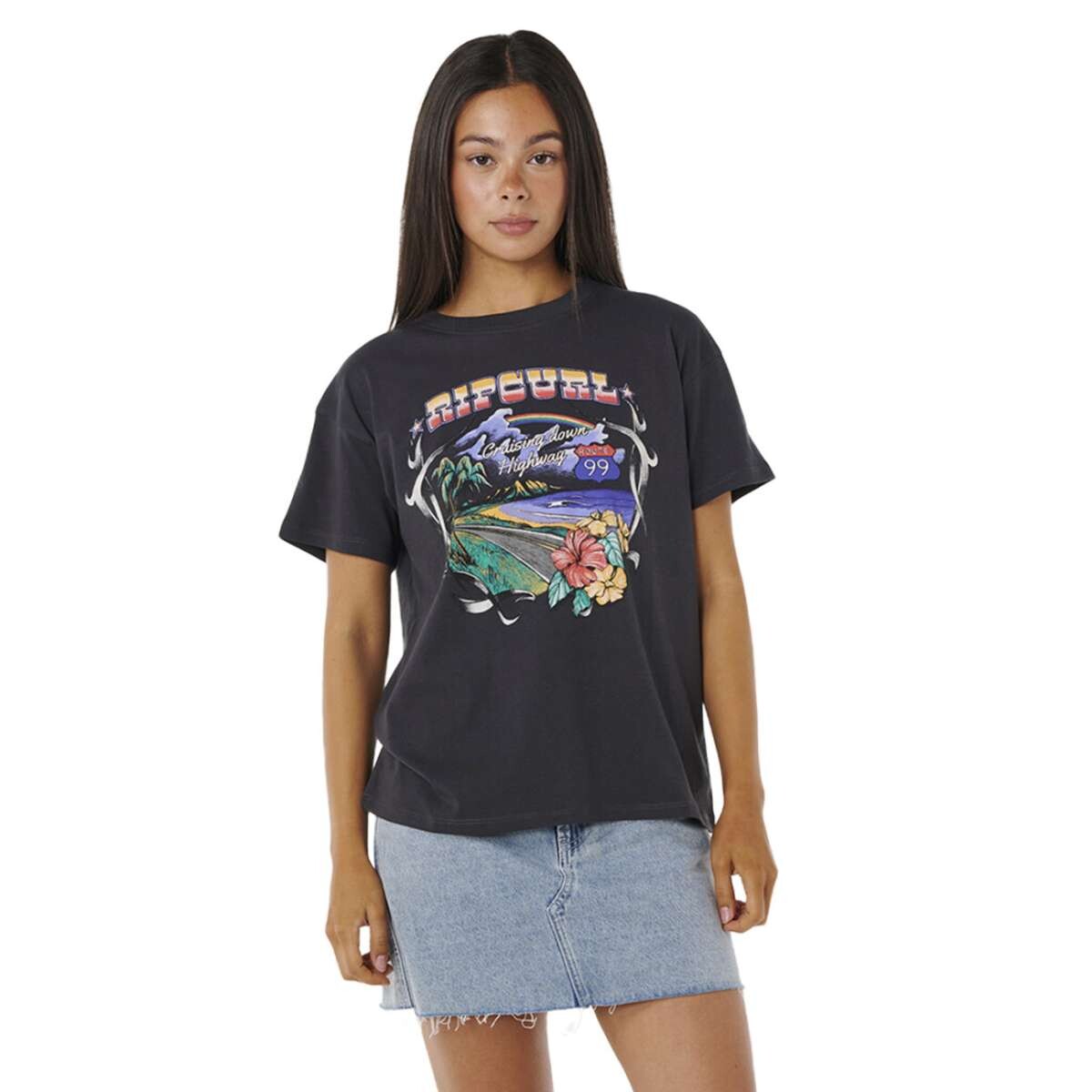 Remera Rip Curl Pacific Rider Relaxed Tee - Negro 